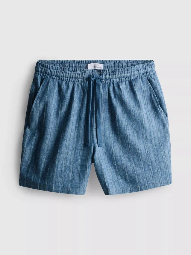 Shorts mit strukturiertem Kordelzug in der Taille