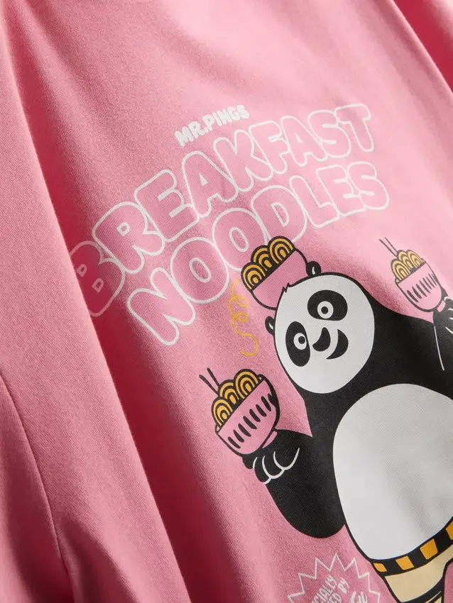 Shorty-Schlafanzug mit «Kung Fu Panda»-Motiv