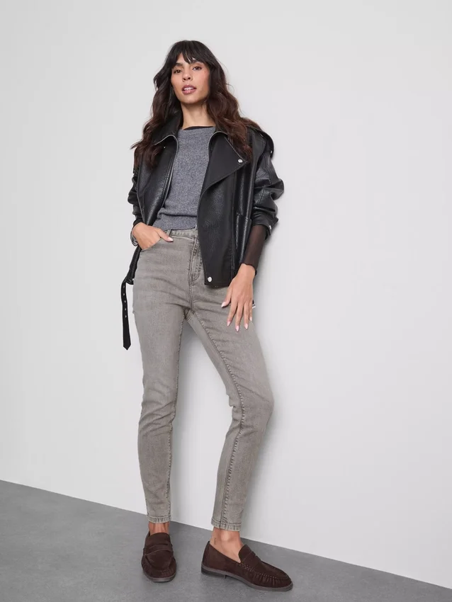 Skinny-Jeans aus Denim mit hohem Baumwollanteil