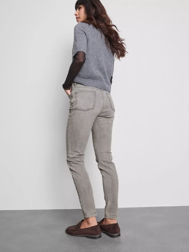 Skinny-Jeans aus Denim mit hohem Baumwollanteil