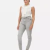 Skinny-Jeans mit hoher Taille