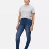 Skinny-Jeans mit hoher Taille