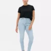 Skinny-Jeans mit hoher Taille