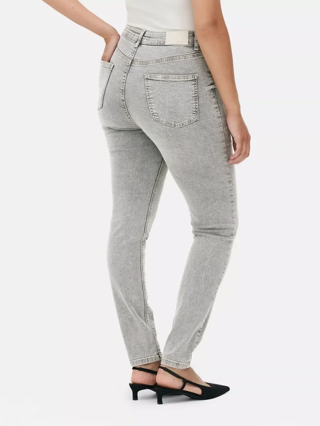 Skinny-Jeans mit hoher Taille