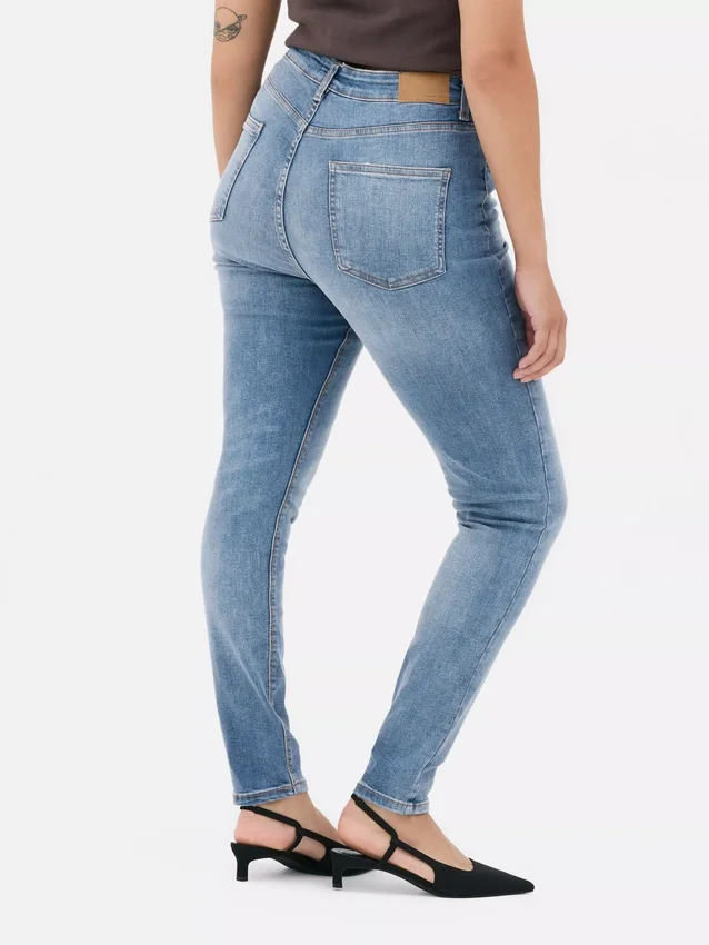 Skinny-Jeans mit hoher Taille