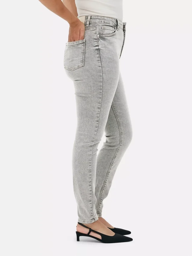 Skinny-Jeans mit hoher Taille