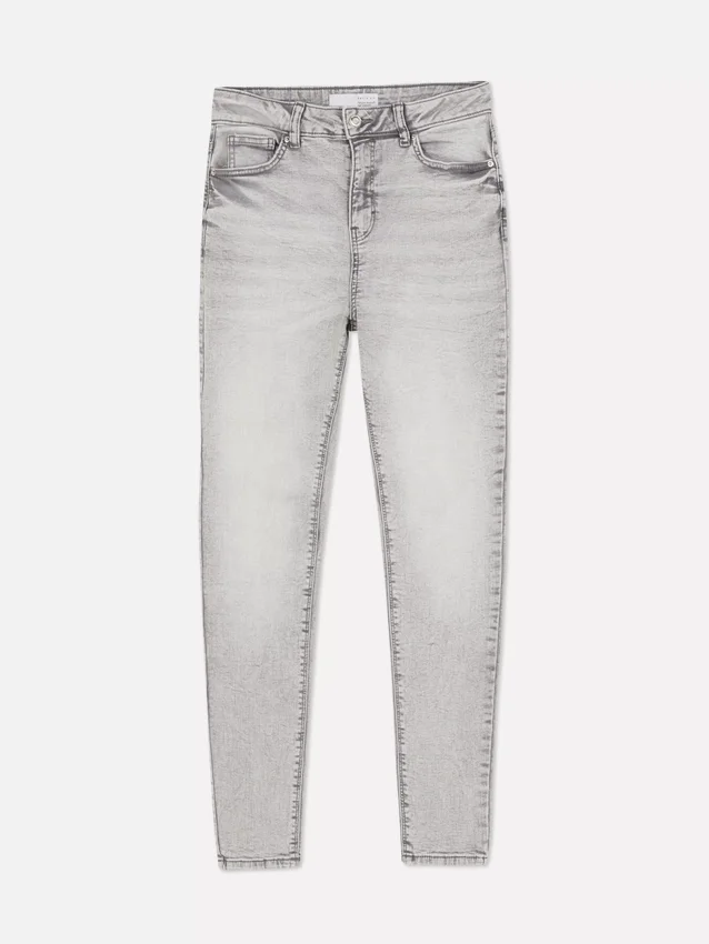 Skinny-Jeans mit hoher Taille