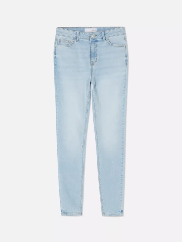 Skinny-Jeans mit hoher Taille