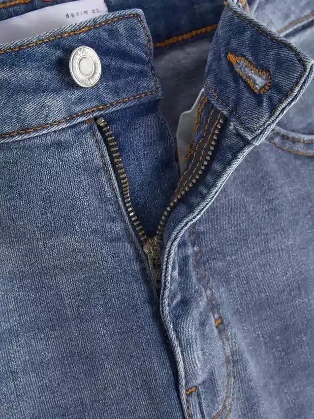 Skinny-Jeans mit hoher Taille