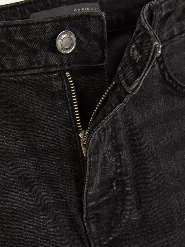 Skinny-Jeans mit hoher Taille