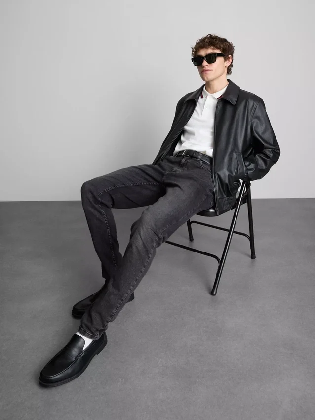 Skinny-Jeans mit mittlerer Leibhöhe