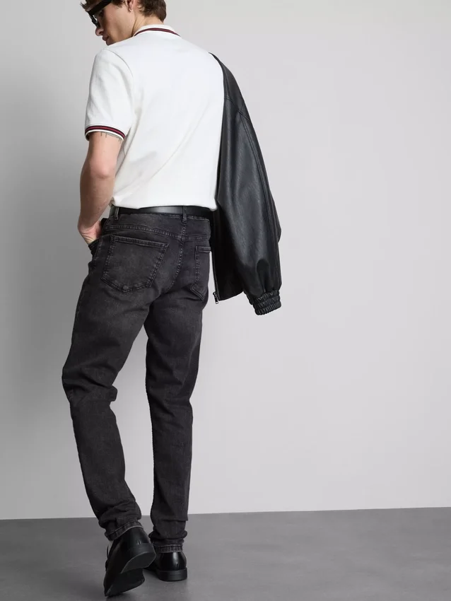 Skinny-Jeans mit mittlerer Leibhöhe