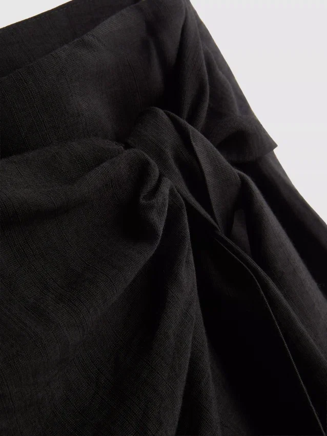 Skort mit Bindebändern an den Seiten