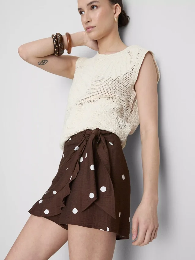 Skort mit Polka-Dots