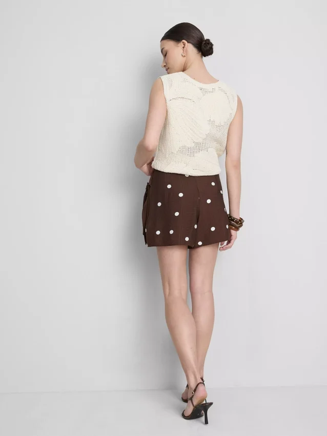 Skort mit Polka-Dots