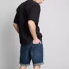 Slim-Fit-Jeansshorts mit mittlerer Leibhöhe