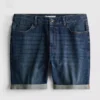 Slim-Fit-Jeansshorts mit mittlerer Leibhöhe