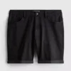 Slim-Fit-Jeansshorts mit mittlerer Leibhöhe