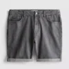 Slim-Fit-Jeansshorts mit mittlerer Leibhöhe