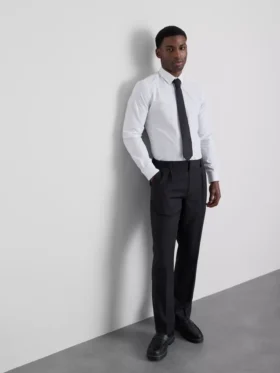 Slim-Fit-Stretch-Hemd mit Knöpfen