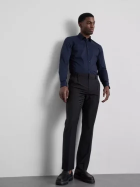 Slim-Fit-Stretch-Hemd mit Knöpfen