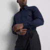 Slim-Fit-Stretch-Hemd mit Knöpfen