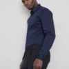 Slim-Fit-Stretch-Hemd mit Knöpfen