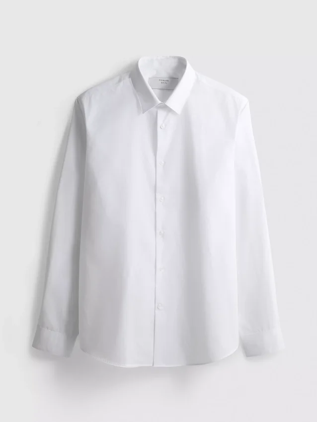 Slim-Fit-Stretch-Hemd mit Knöpfen