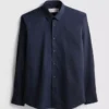 Slim-Fit-Stretch-Hemd mit Knöpfen