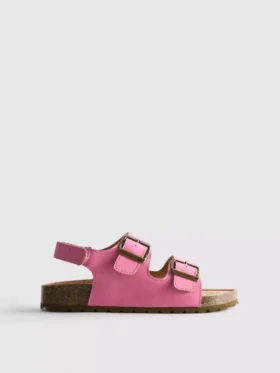 Slingback-Sandalen mit doppelten Schnallenriemen