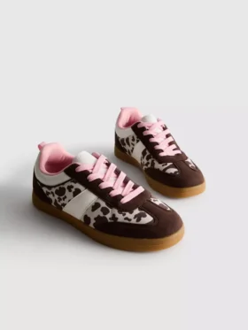 Sneaker mit Gummisohle und Tierprint