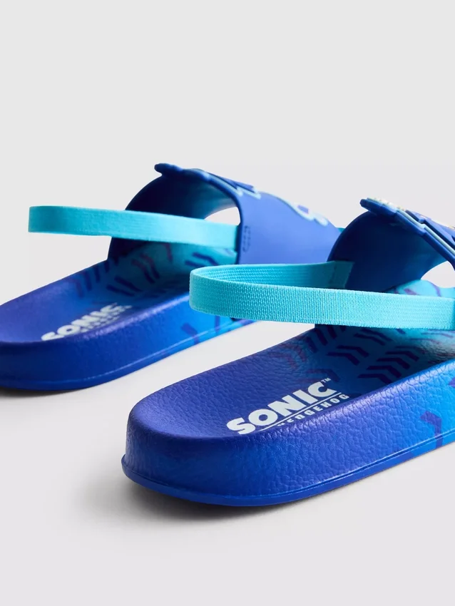 Sonic-the-Hedgehog-Clogs mit Fersenriemen