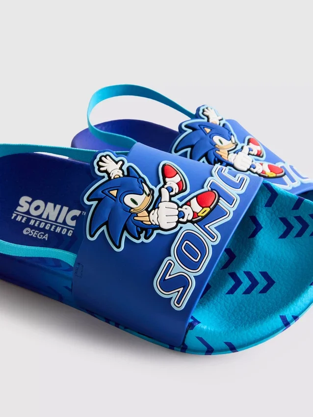 Sonic-the-Hedgehog-Clogs mit Fersenriemen