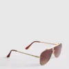 Sonnenbrille im Aviator-Stil aus Metall