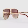 Sonnenbrille im Aviator-Stil aus Metall