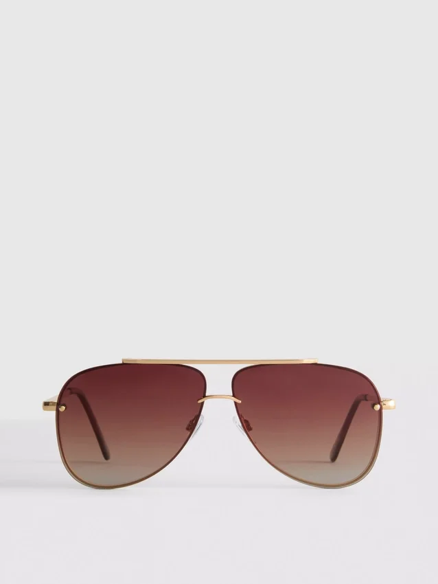 Sonnenbrille im Aviator-Stil aus Metall