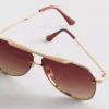 Sonnenbrille im Aviator-Stil aus Metall