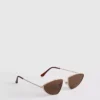 Sonnenbrille im Aviator-Stil mit Metallrahmen
