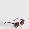 Sonnenbrille im Cat-Eye-Stil mit Brauenbügel