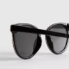 Sonnenbrille im Cat-Eye-Stil mit Brauenbügel
