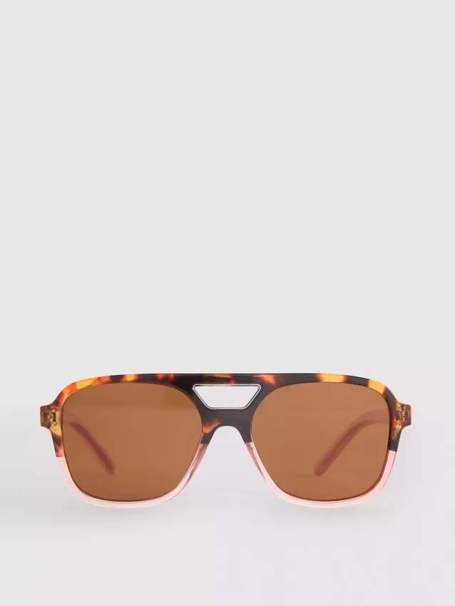 Sonnenbrille im Pilotenstil aus Acryl