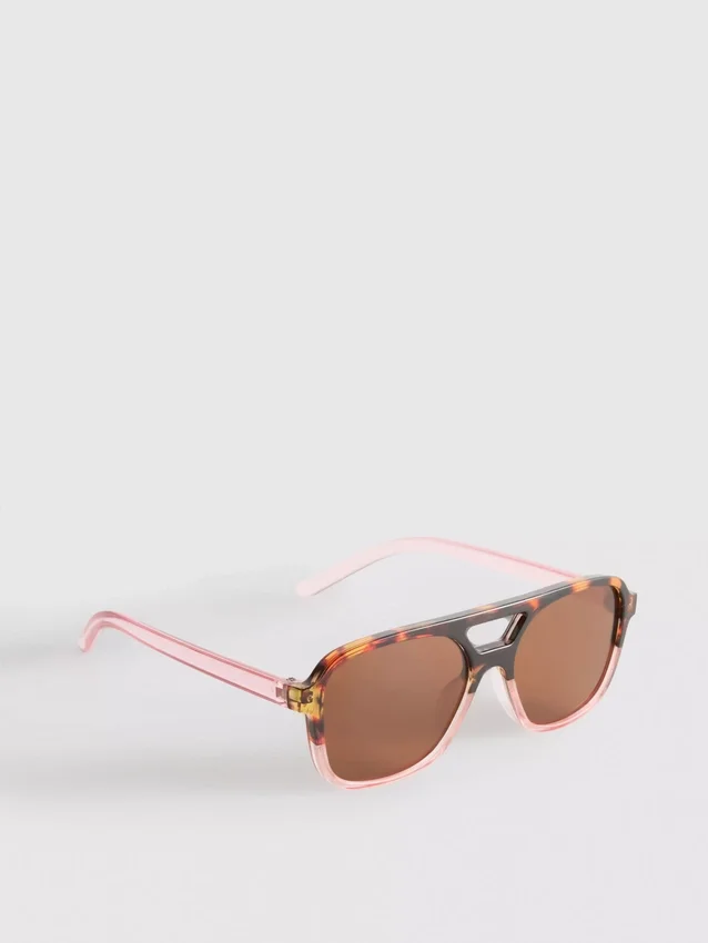 Sonnenbrille im Pilotenstil aus Acryl