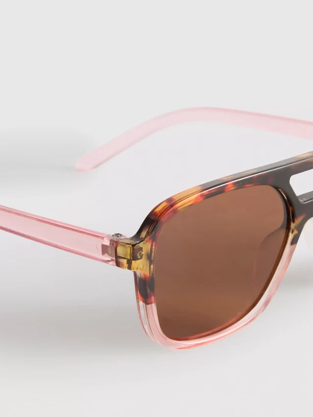 Sonnenbrille im Pilotenstil aus Acryl