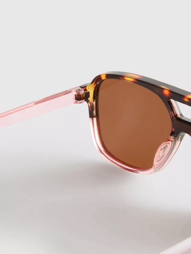 Sonnenbrille im Pilotenstil aus Acryl