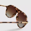 Sonnenbrille im Pilotenstil mit Metallverzierung