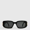 Sonnenbrille mit eckigem Rechteckrahmen