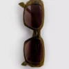 Sonnenbrille mit eckigem Rechteckrahmen