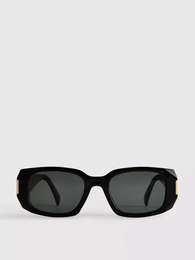 Sonnenbrille mit eckigem Rechteckrahmen