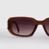Sonnenbrille mit eckigem Rechteckrahmen