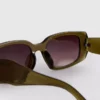 Sonnenbrille mit eckigem Rechteckrahmen